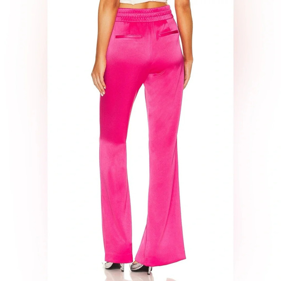 New! Alice + Olivia Jody High Waisted Front Slit Pant Candy Color 33567 - Picture 3 of 16